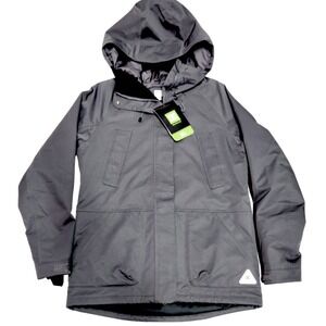 DC Shoes Men's M Paramount 15K Insulated Snowboard Ski Jacket Hooded Gray NWT